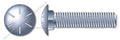 (100 pcs) 1/2'-13 X 3, Carriage Bolts, Round Head, Square Neck, Full Thread, Grade 8 Steel, Zinc