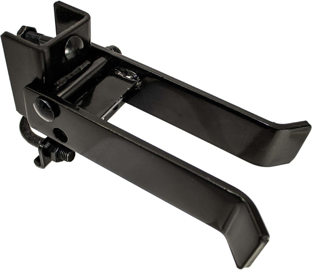 Black 1-3/8' x 2-3/8' Heavy Duty Fork Latch- Pressed Steel - Powder Coated - CASE Qty 10