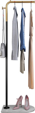 Garment Rack Freestanding Metal Coat Rack, Modern Clothing Rack with Marble Base，Entryway Bedroom Save Space Coat Hanger Stand for Jackets, Suits, Dress Shirts(Size:50X30X150CM)