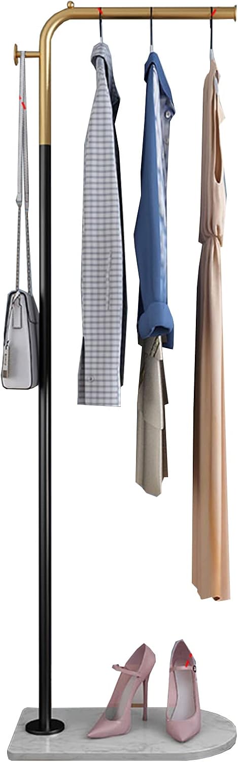 Garment Rack Freestanding Metal Coat Rack, Modern Clothing Rack with Marble Base，Entryway Bedroom Save Space Coat Hanger Stand for Jackets, Suits, Dress Shirts(Size:50X30X170CM)