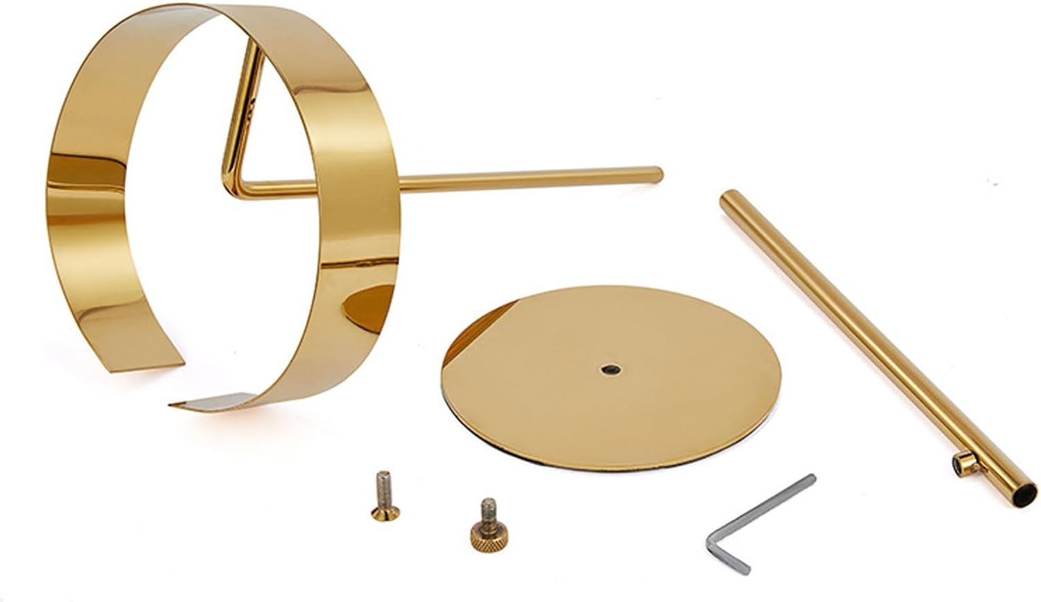 Stainless Steel Shirt Collar Display Stand, Freestanding Countertop Collar Holder For Dress Shirts & Suits, Height Adjustable Metal Collars Racks, Non-Slip Base(Gold,5 Pack)