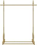 Heavy Duty Garment Rack Nordic Modern Clothing Rack for Hanging and Display Clothes Gold Wrought Iron Clothes Rail for Bedrooms and Boutiques Freestanding Single Rod Coat Rack (150X40X177CM)