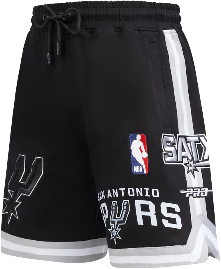 Mens NBA Classic Chenille Cotton Double Knit Athletic Short