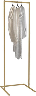 Heavy duty Garment rack Freestanding Clothing Rack For Hanging Clothes, Coats, Skirts, Heavy Duty Metal Clothes Rail, U-shaped Base, Space Saving Coat Rack For Bedroom, Retail Displa (Gold 70X36X160C