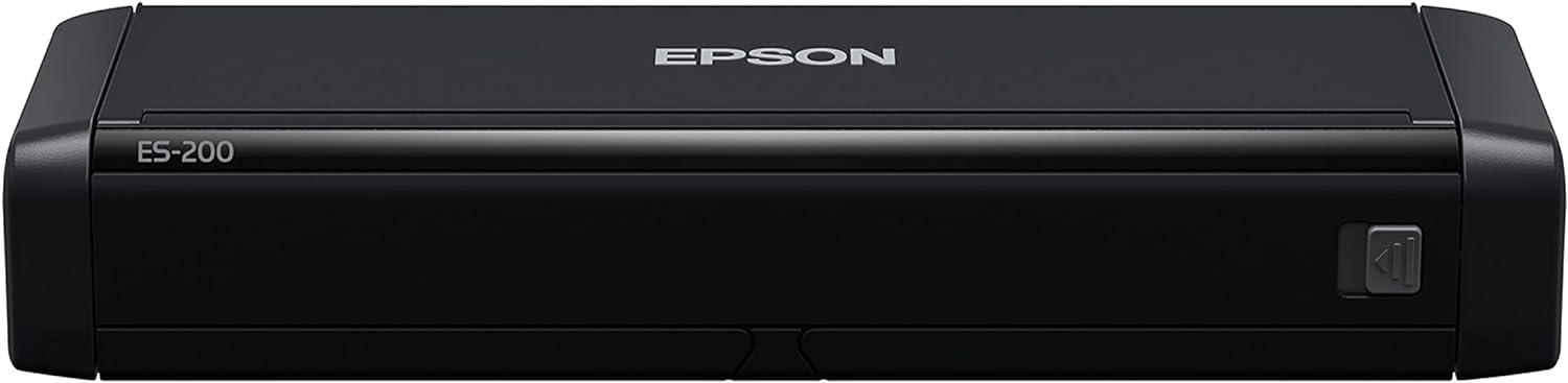 Epson Workforce ES-200 Color Portable Document Scanner with ADF for PC and Mac Sheet-fed, Duplex Scanning,Black