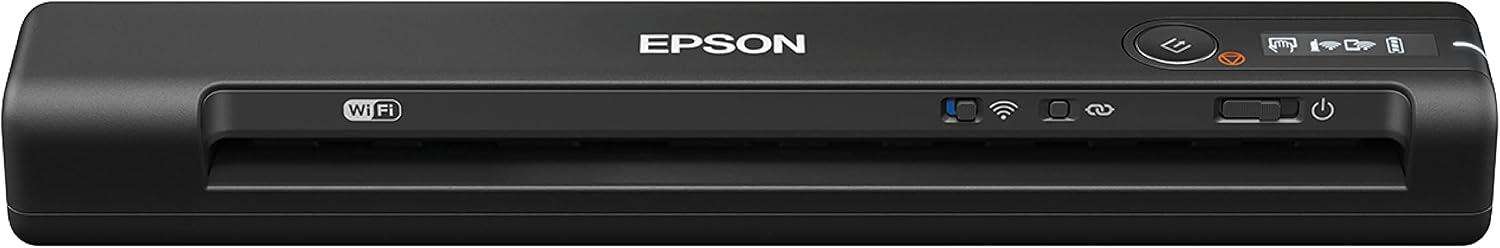Epson Workforce ES-60W Wireless Portable Sheet-fed Document Scanner for PC and Mac 10.7' by 1.9' by 1.4'