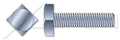 (380 pcs) 1/2'-13 X 1-1/2', Machine Bolts, Square Head, Full Thread, A307 Steel, Zinc