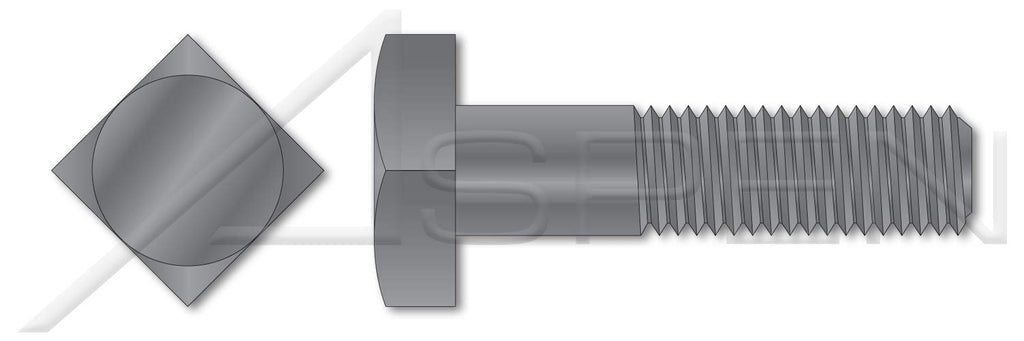 (100 pcs) 1/2'-13 X 4-1/2', Machine Bolts, Square Head, Steel