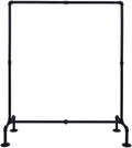 Mlaea Iron Frame Drying Rack, Single-Rod Garment Rack for Coats, Shirts, Dresses, Freestanding Clothing Storage Display Rack for Clothes Store, Balcony, Bedroom, 121cm(Size:121 * 114CM)