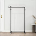 Clothes Rail Metal Rack Garment Rack Garment Rack Organizer Freestanding Hanger Display Stand for Hanging Clothes, Coats, Skirts, Shirts, Sweaters (Black 100x130cm)
