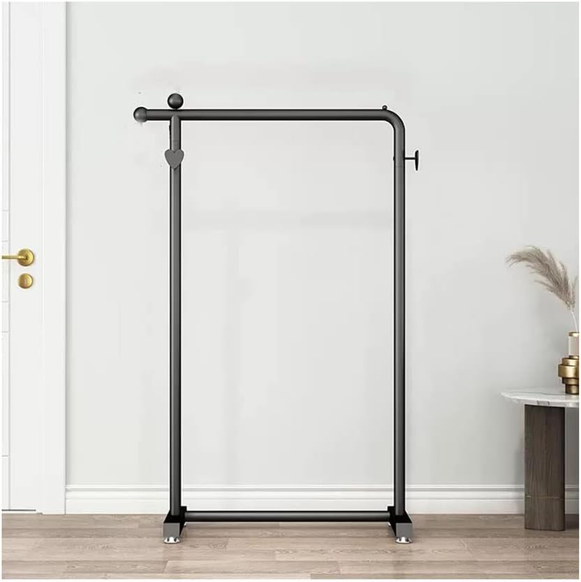 Clothes Rail Metal Rack Garment Rack Garment Rack Organizer Freestanding Hanger Display Stand for Hanging Clothes, Coats, Skirts, Shirts, Sweaters (Black 100x130cm)