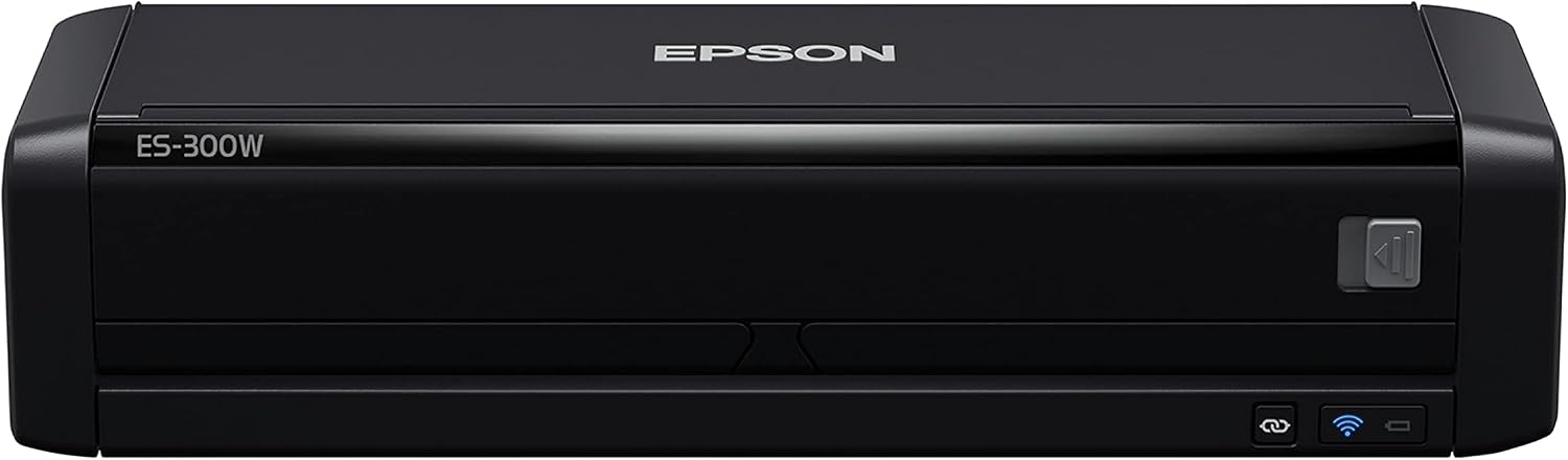 Epson Workforce ES-300W Wireless Color Portable Document Scanner with ADF for PC and Mac Sheet-fed, Duplex Scanning