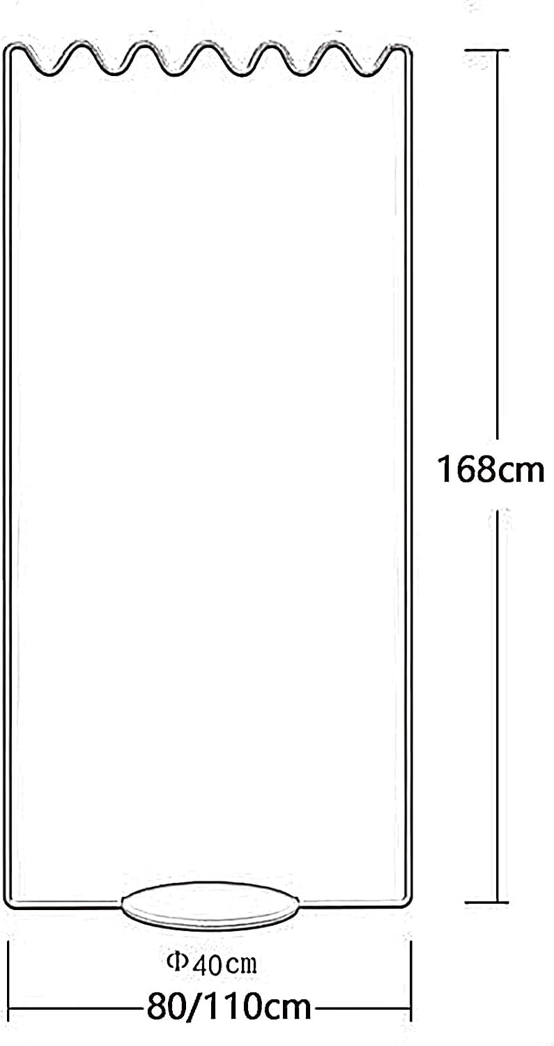 Heavy Duty Coat Rack, Garment Rack Nordic Fashion Metal Clothing Rack for Hanging Clothes, Unique Wavy Shape Clothes Rail, Freestanding Coat Rack for Bedrooms and Boutiques, Space Saving (Blue 110X40
