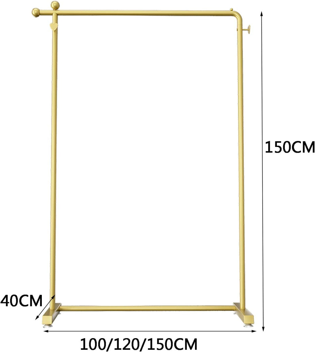 Heavy Duty Coat Rack, Garment rack Modern Freestanding Clothing Rack With 2 Heart-shaped Hooks, Heavy Duty Clothes Rail For Retail Display, Large Capacity Coat Rack For Bedroom And Living ( 150x40x15