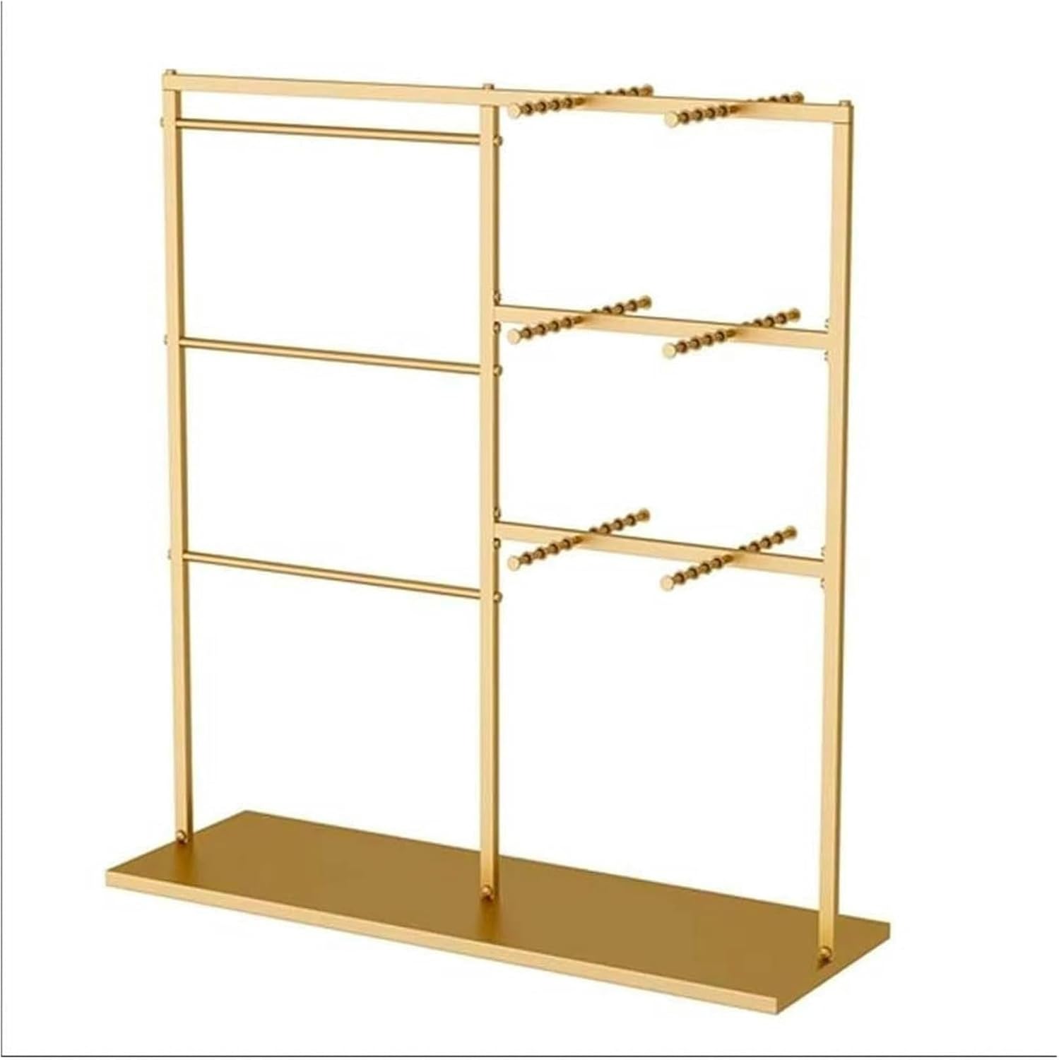 Commercial Clothes Rail Garment Rack, Underwear Display Stands, Freestanding Lingerie Organizer Clothing Store Boutiques Retail Shelves for Socks Bra Pantie(Gold-120x40x130cm
