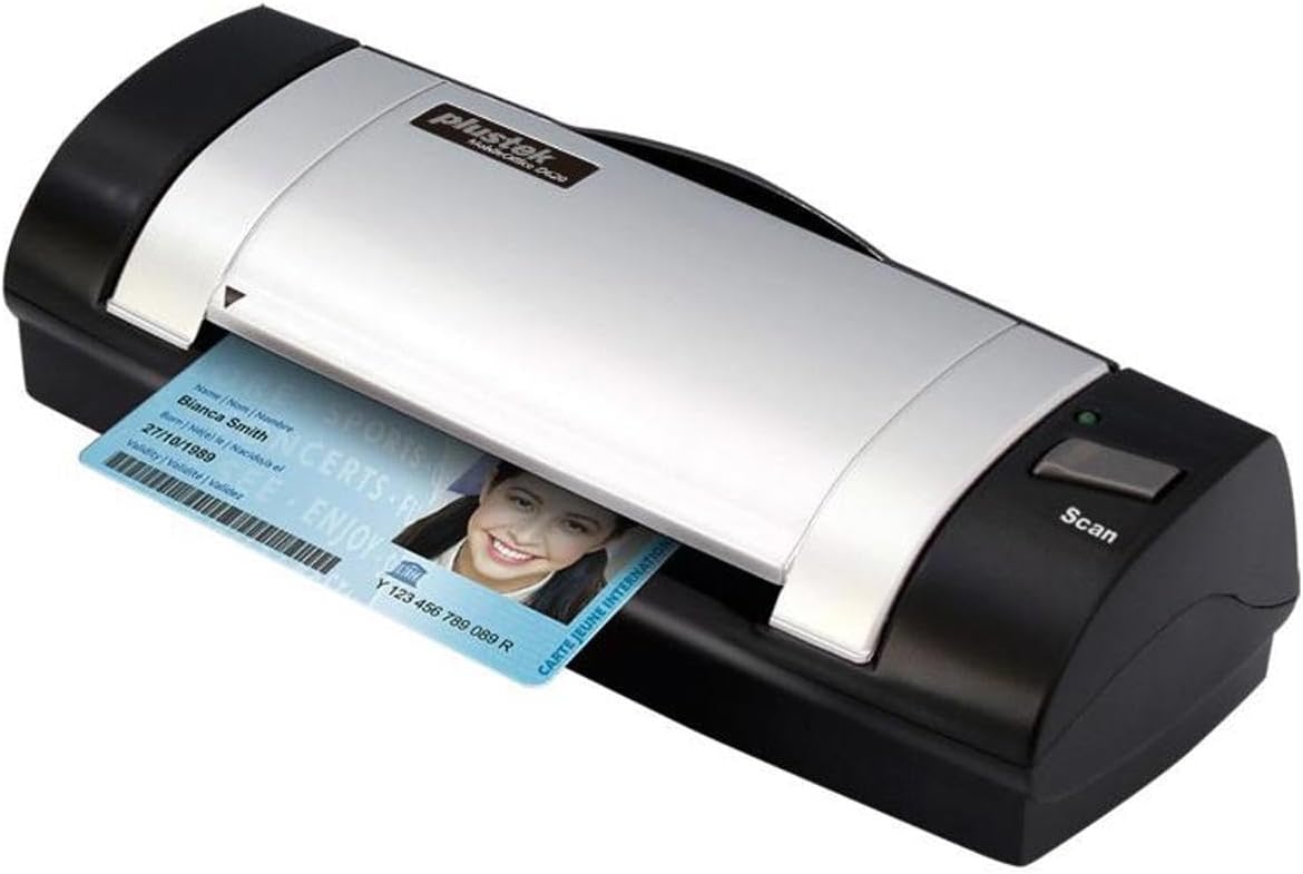 Plustek 783064607872 D620 Card & Id Scanner Usb Perp Powered Duplex A6 600dpi