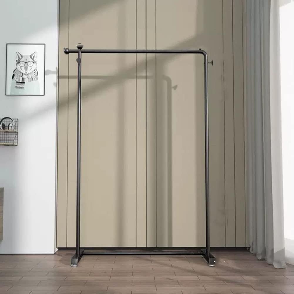 Clothes Rail Metal Rack Garment Rack Garment Rack Organizer Freestanding Hanger Display Stand for Hanging Clothes, Coats, Skirts, Shirts, Sweaters (Black 100x130cm)