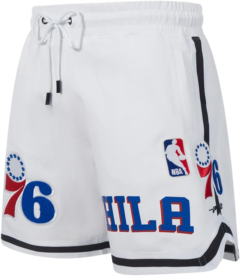 Mens NBA Classic Chenille Cotton Double Knit Athletic Short