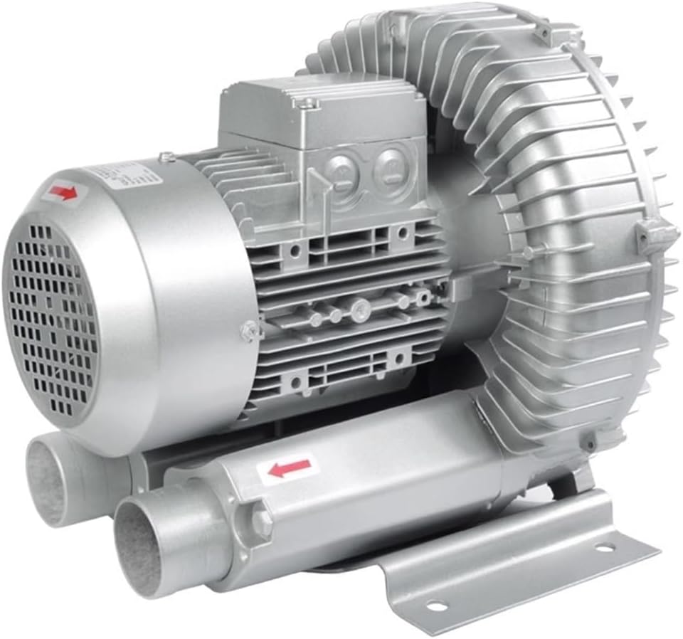 High Pressure Vortex Ring Blower, Regenerative Air Blower for Sewage Aeration, Aquarium and Fish Pond, 220V 50Hz, Efficient Air Blowing and Suction System, 0.16HP to 1.49HP