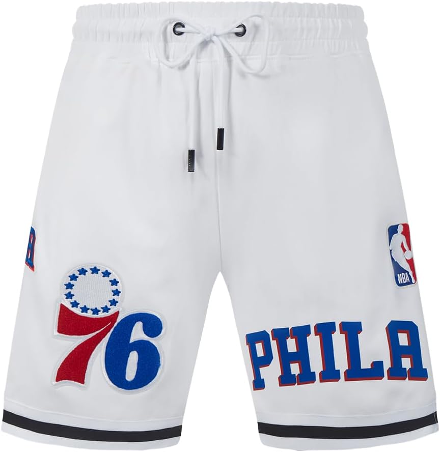 Mens NBA Classic Chenille Cotton Double Knit Athletic Short