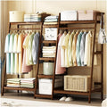Clothing Rack with Shelves, Free Standing Coat Rack, Heavy Duty Clothes Rack, Freestanding Garment Rack, 150 * 42 * 140cm
