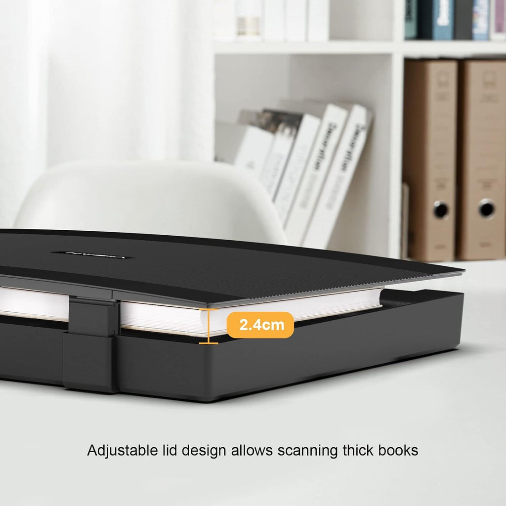 VIISAN 3120 A3 Flatbed Scanner, 1200 DPI, CIS Sensor, Scan 11.7' x 16.7' in 8 sec, Frameless, Auto-Scan, Document & Photo & Book Scanner, Design for Library, School and Soho. Supports Windows & Mac