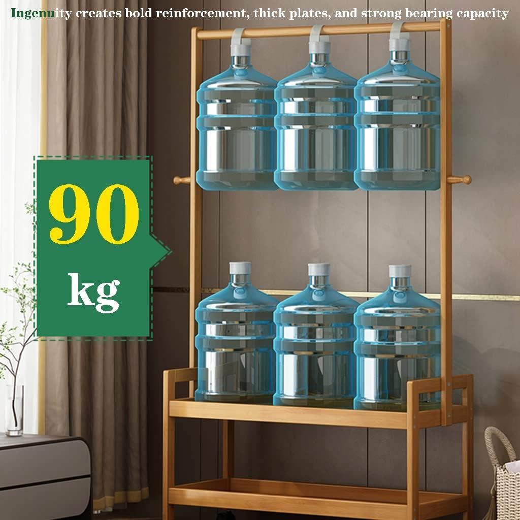 Heavy Duty Freestanding Garment Rack, Bedroom Bamboo Clothing Rack, Space Saver, Hanger Clothes, 58 * 41 * 165cm