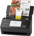 ScanSnap iX2500 Wireless or USB High-Speed Cloud Enabled Document, Photo & Receipt Scanner with Large 5' Touchscreen and 100 Page Auto Document Feeder for Mac or PC, Black