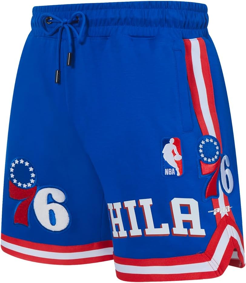 Mens NBA Classic Chenille Cotton Double Knit Athletic Short