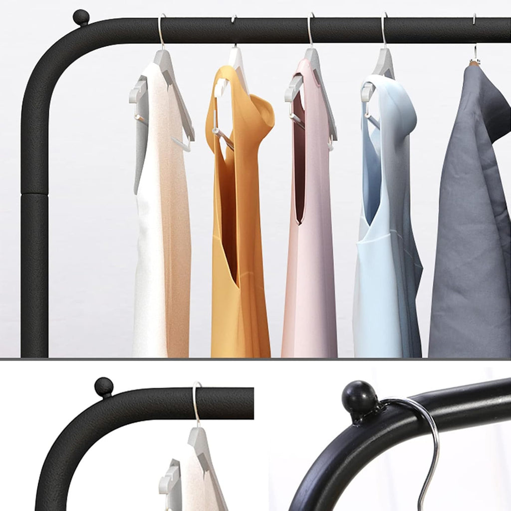 Clothes Rack with Shelf, Free-Standing Garment Rack for Hanging Clothes, Coat Rack, Small Metal Clothes Rack Heavy Duty, Industrial Clothing Rack (1.2m)