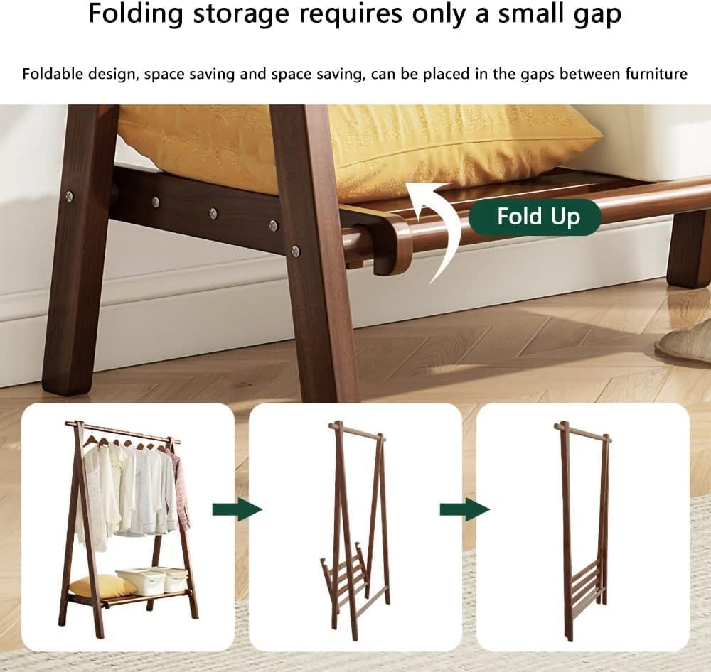 Clothes Rack Freestanding Rail Garment Rack Multifunctional Bedroom Clothes Rack,Hanging Rails for Coat Display Clothing Rail Household Shoe Rack for Skirts, Shirts, Sweaters