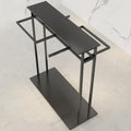 Clothing Store Modern Garment Rack, Heavy Duty Pipe Clothes Rack, Clothing Display Stand For Boutiques/Retail Shops/Home Storage, Free Standing Metal Garment Rack Suit Shirt Display Stand(Black,120*50