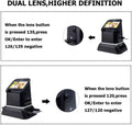 Professional 22MP 35mm & 120 Medium Format Film Scanner with 4.3' LCD High-Resolution Slide & Negative Digitizer No Computer Required