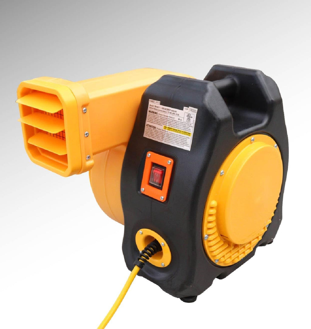 Zoom Blowers XLT Inflatable Bounce House Blower for Bouncy Jump Castle, Water Slides, and Obstacle Course, Electric, Energy Efficient, Low Amp Draw, Commercial-Grade
