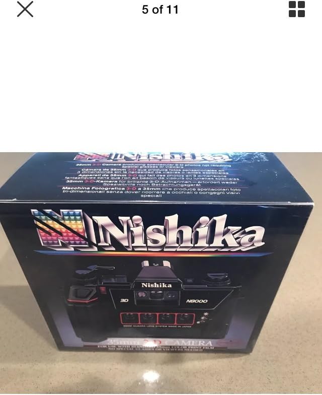 Nishika N8000 35 mm Quadrascopic Stereo 3D Lenticular Camera