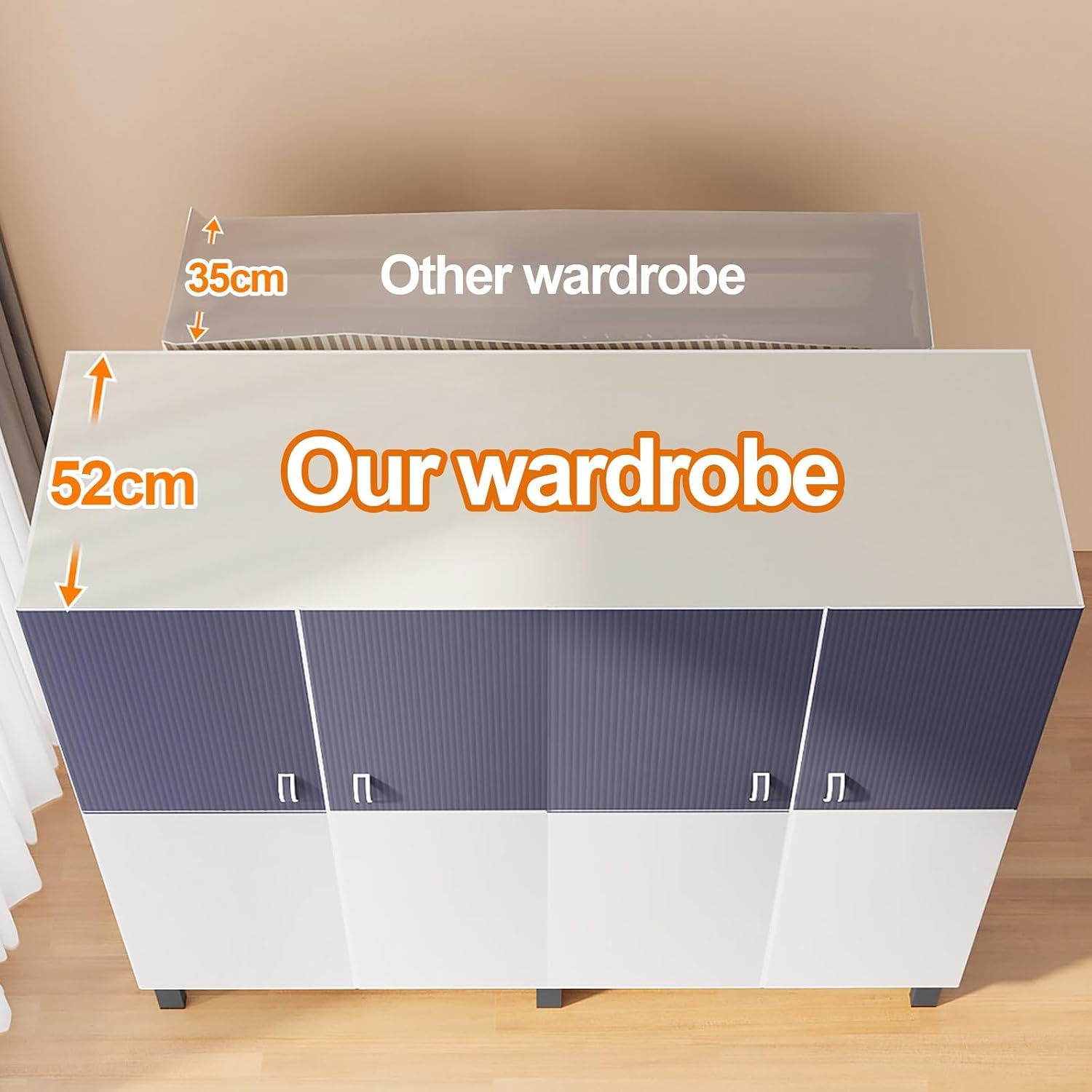 Foldable Closet Wardrobe Heavy Duty Clothes Rack With Cover Portable Metal Clothing Rack Organizer Freestanding Armoire Storage Garment Racks For Hanging Clothes(E,125x172x52cm/49X68X21IN)
