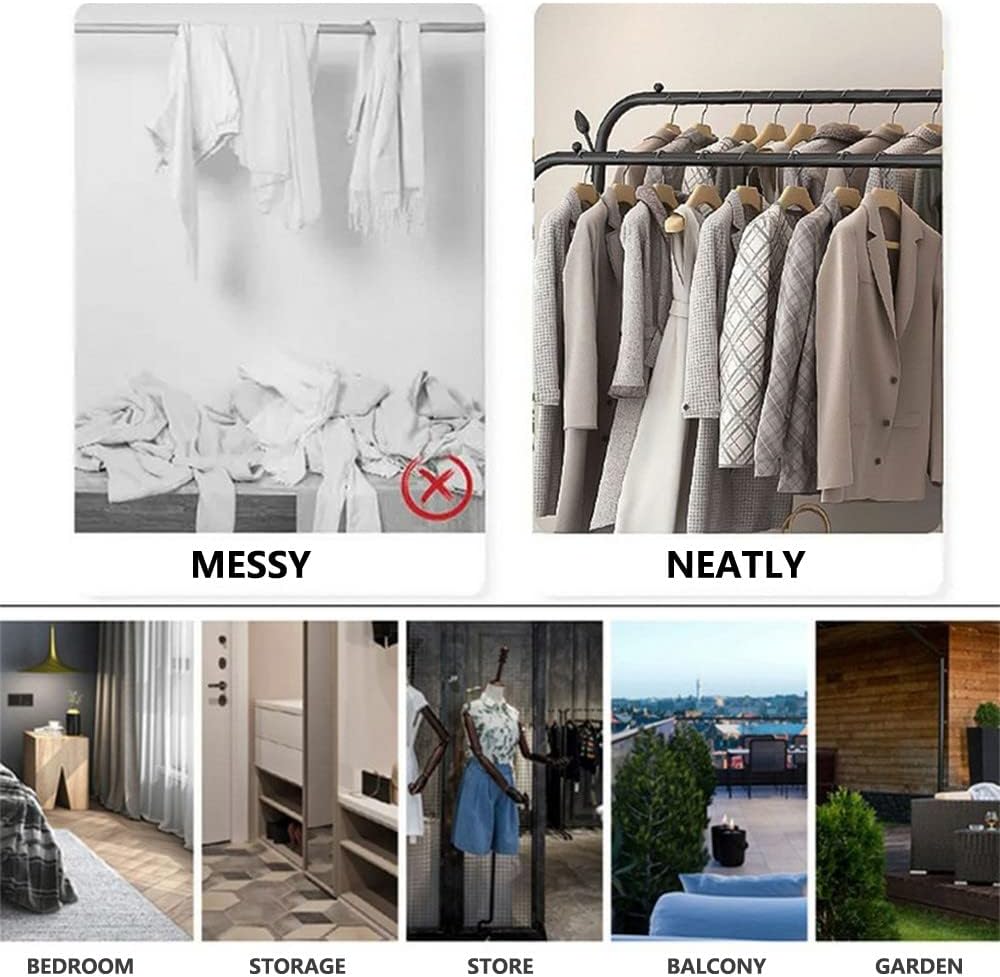 Shoe Bench Coat Stand Rack Hanger Metal clothes rack, Free-Standing Garment rack,Hanging rails for Clothes with Shoe Rack, Bedroom Heavy Duty Garment Rack, for Living Room, Hallway
