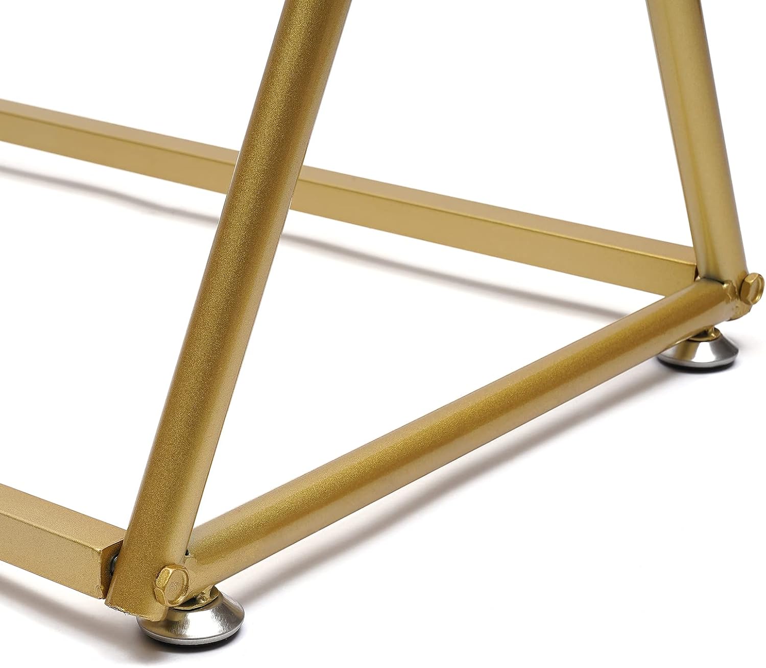 47.2x15.7x62.9 Inch Portable Iron Durable 2 Tier Clothes Rack, Heavy Duty Portable Closet, Retro Freestanding Gold Garment Rack For Hanging Shirts Coats Suits Pants Gold