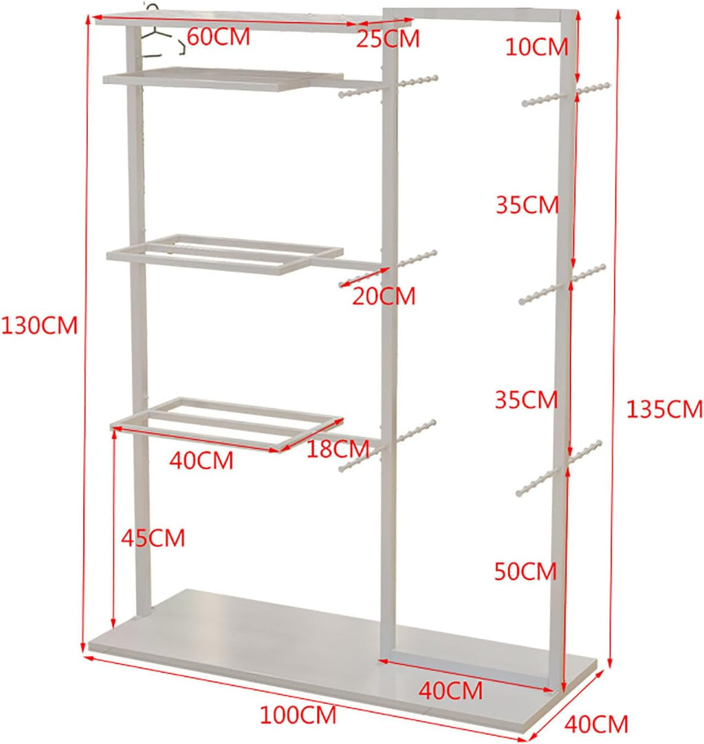 Underwear Display Stands, Freestanding Clothing Store Boutiques Retail Lingerie Garment Rack, Coat Rack Stand Commercial Shelves for Socks Bra Panties Scarves STO(Black