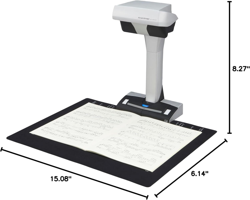 ScanSnap SV600 Overhead Book and Document Scanner, Black