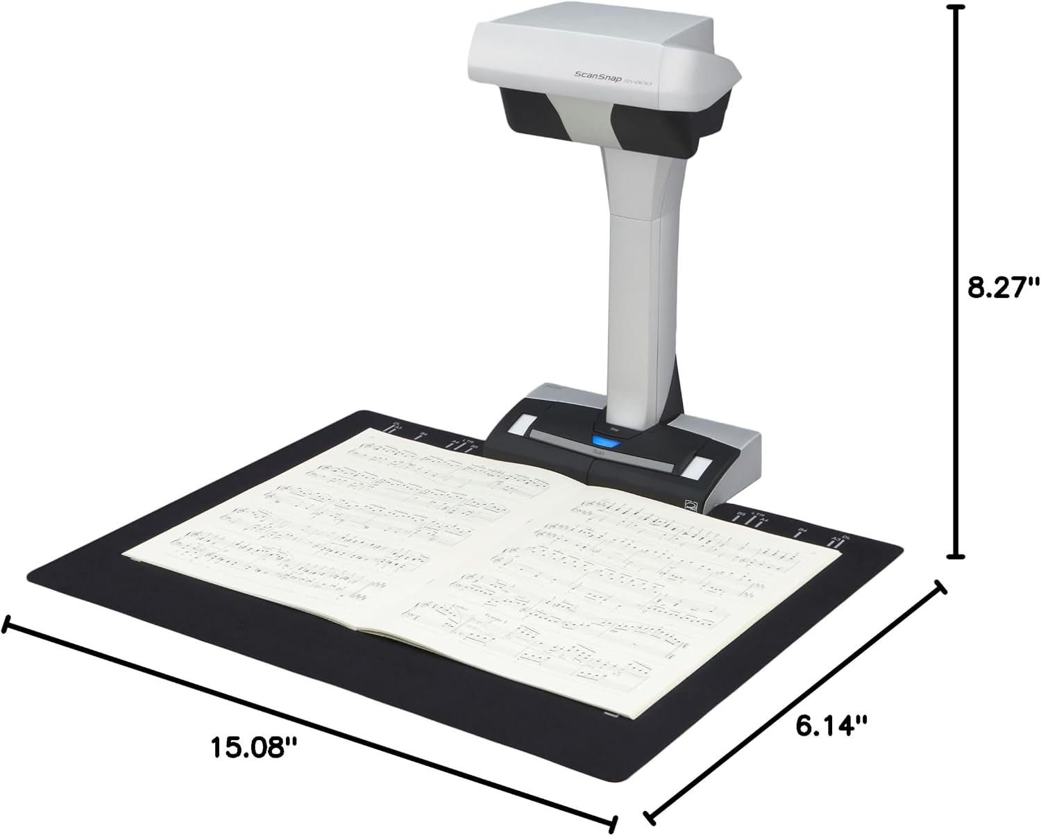 ScanSnap SV600 Overhead Book and Document Scanner, Black
