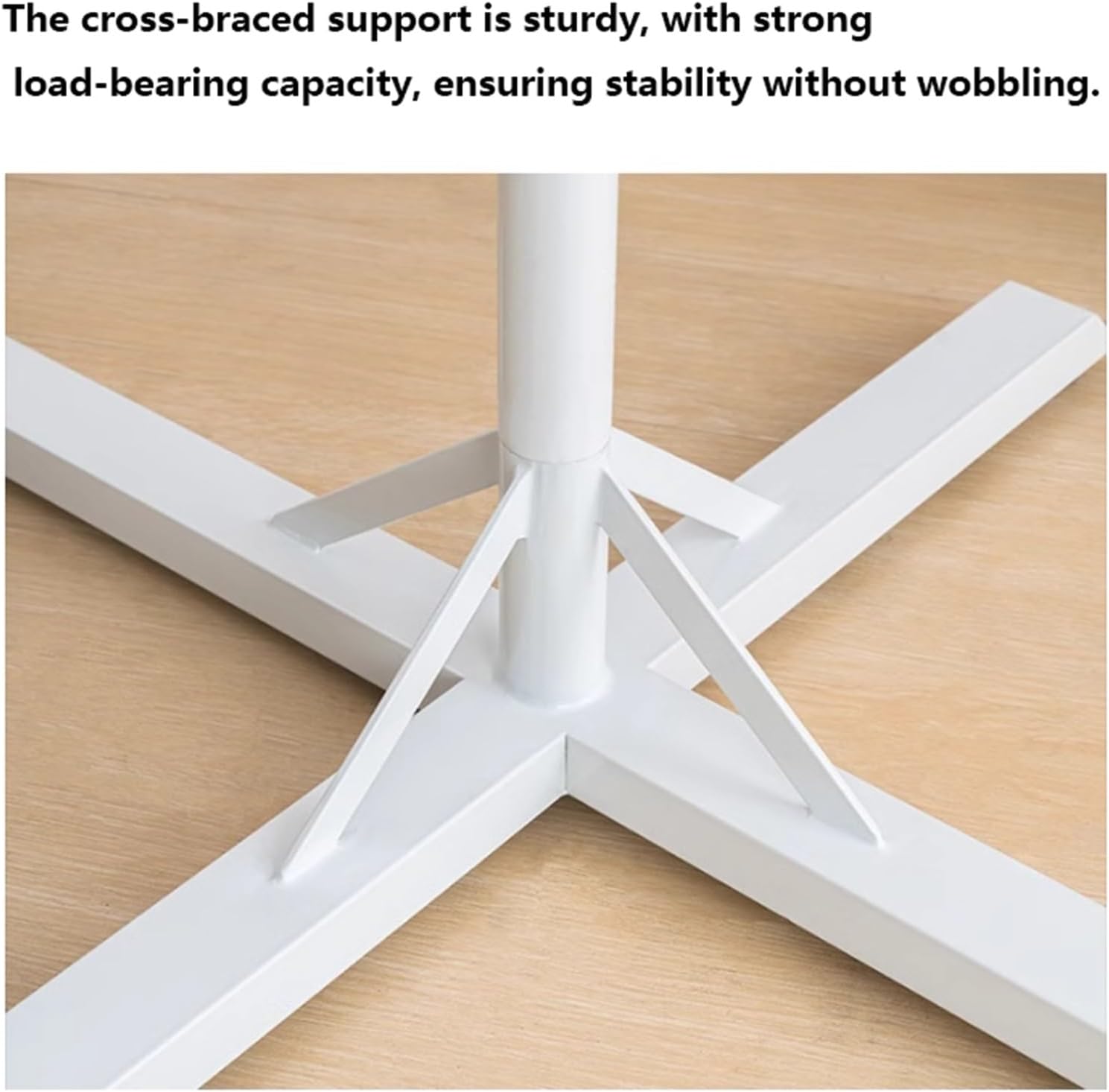Freestanding Garment Rack, Metal, Commercial Clothes Display Stand, Heavy Duty, 360° Rotating, for Retail Boutiques Home, Laundry Room, 53/59in(White,60 * 135cm)