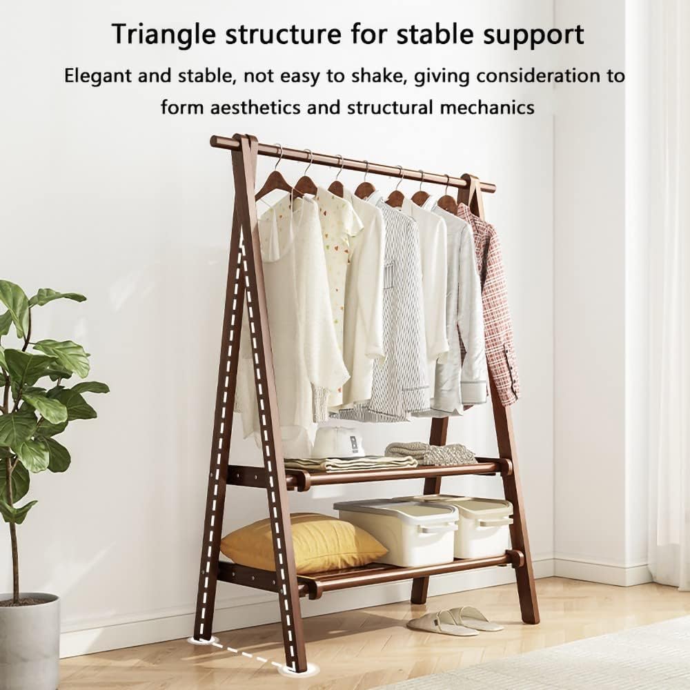 Clothes Rack Freestanding Rail Garment Rack Multifunctional Bedroom Clothes Rack,Hanging Rails for Coat Display Clothing Rail Household Shoe Rack for Skirts, Shirts, Sweaters