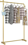 Heavy Duty Garment Rack Modern Freestanding Clothing Rack with 2 Heart-Shaped Hooks, Heavy Duty Clothes Rail for Retail Display, Large Capacity Coat Rack for Bedroom and Living (150x40x150CM)