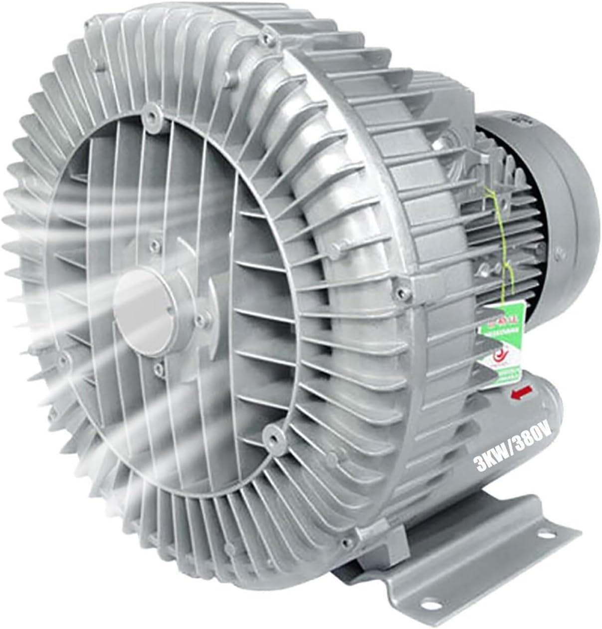 High-Pressure Vortex Ring Blower 480V Three-phase Regenerative Blower for Industrial Construction Textile & Fish Pond Aeration(3kw/380v)