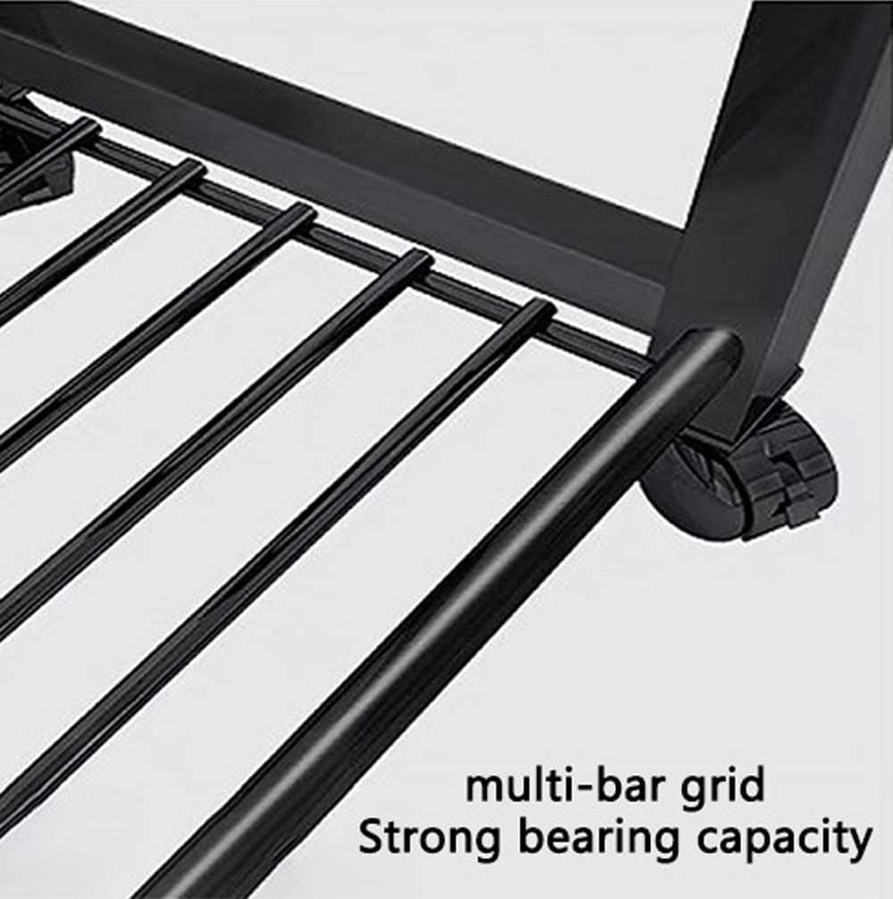 Metal Garment Rack with Shelves Heavy Duty Clothes Hanger Stand for Coats Shirts & Pants Easy Assembly Space Saving Storage Solution 150x135x154CM