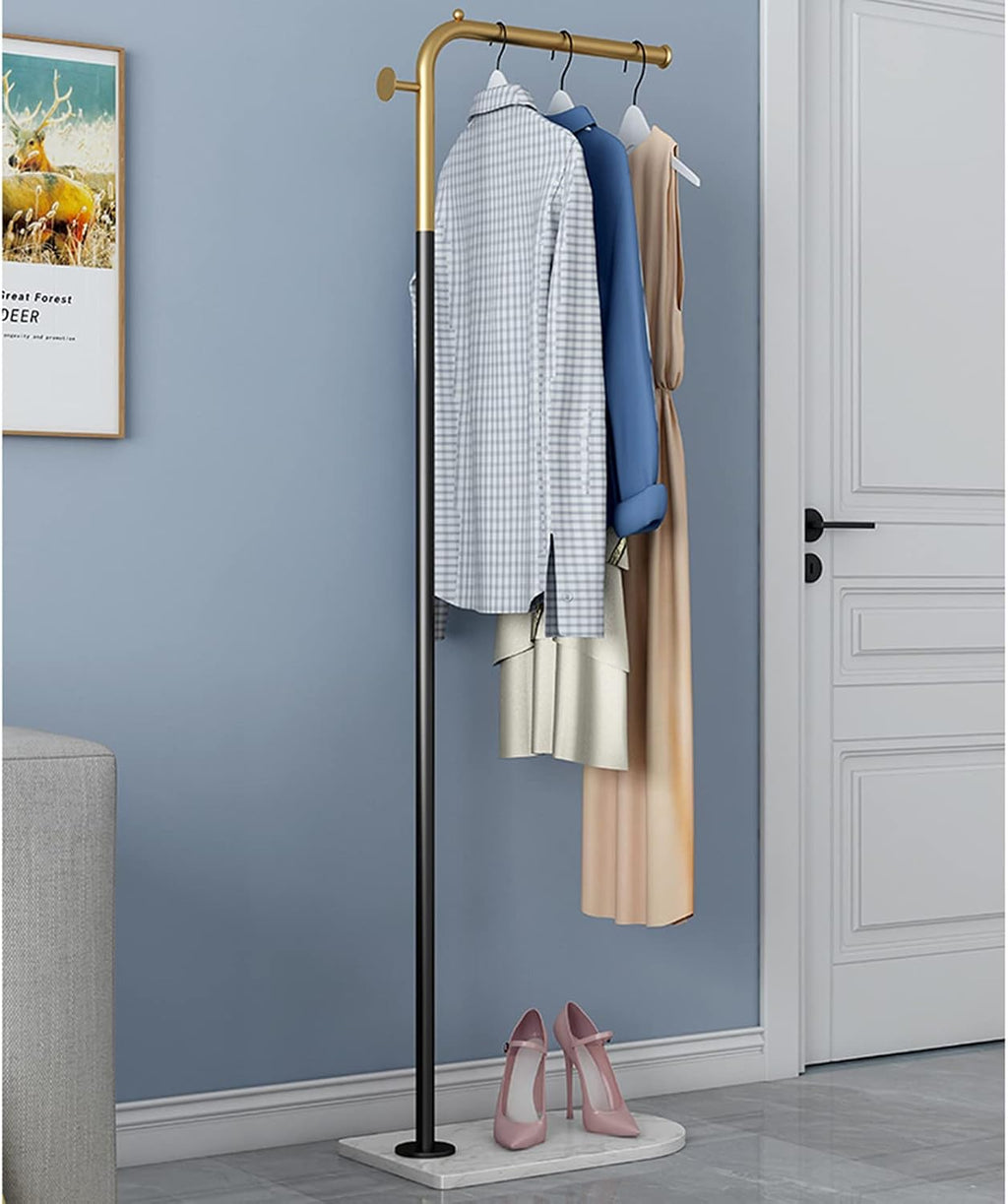 Garment Rack Freestanding Metal Coat Rack, Modern Clothing Rack with Marble Base，Entryway Bedroom Save Space Coat Hanger Stand for Jackets, Suits, Dress Shirts(Size:50X30X170CM)