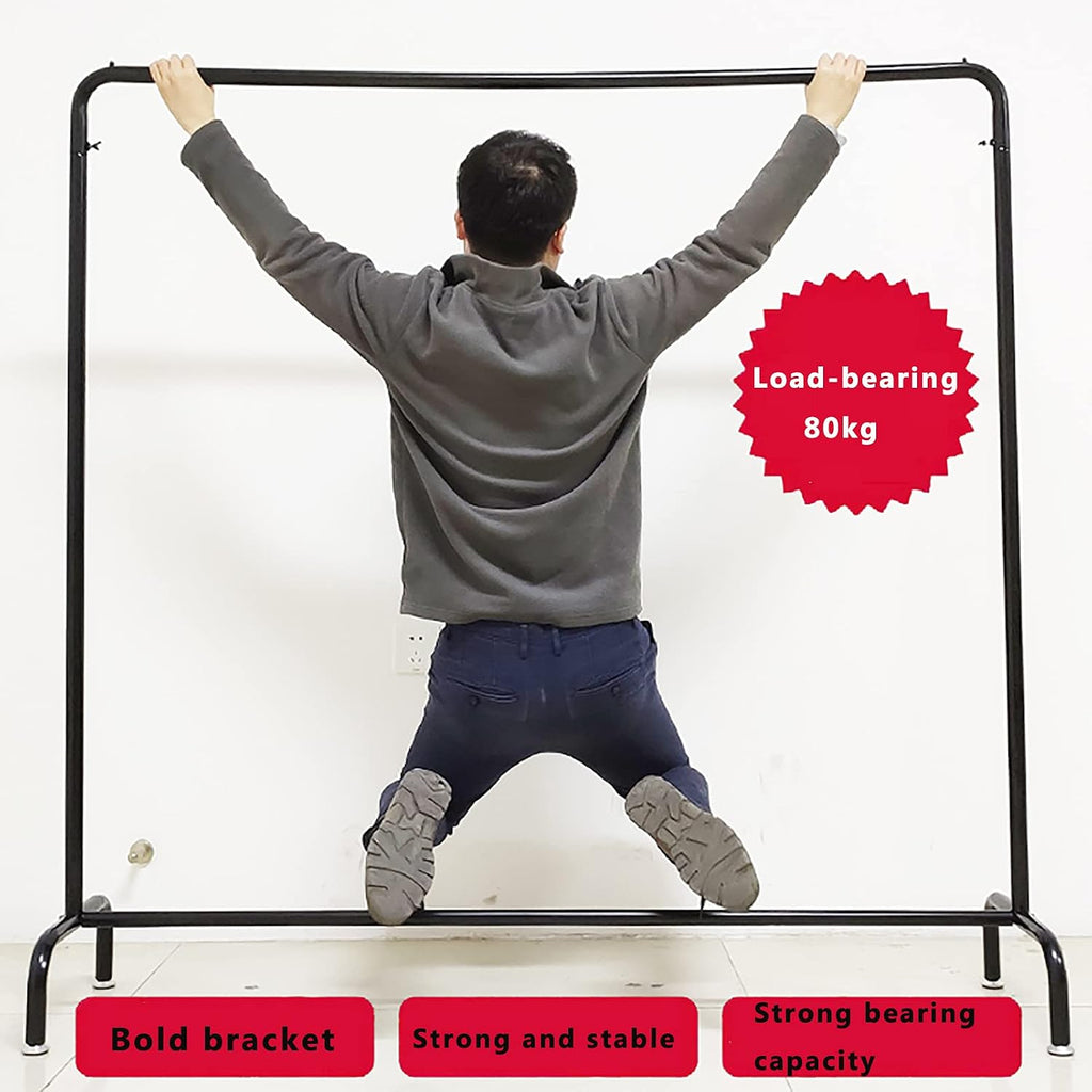 Clothing Rack with Shelves,Free-Standing Garment Rack, with Top Rod Organizer Shirt Towel Rack and Lower Storage Shelf for Boxes Shoes Boots