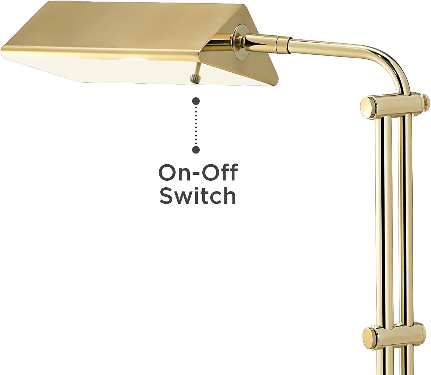 Regency Hill Tony Traditional Farmhouse 54' Tall Standing Floor Lamps Set of 2 Lights Pharmacy Task Adjustable Gold Brass Finish Living Room Bedroom House Reading Office Home Decor Entryway Dining