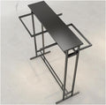 Heavy Duty Pipe Clothes Rack, Clothing Display Stand For Boutiques/Retail Shops/Home Storage, Clothing Store Modern Garment Rack, Free Standing Metal Garment Rack Suit Shirt Display Stand(Black,150x50